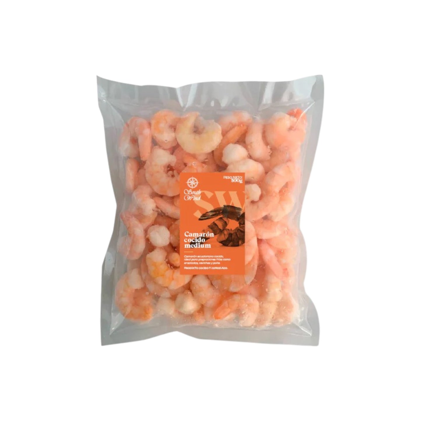 Camarón cocido medium congelado South Wind 500 g