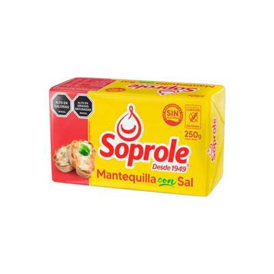 Mantequilla con sal Soprole 250 g