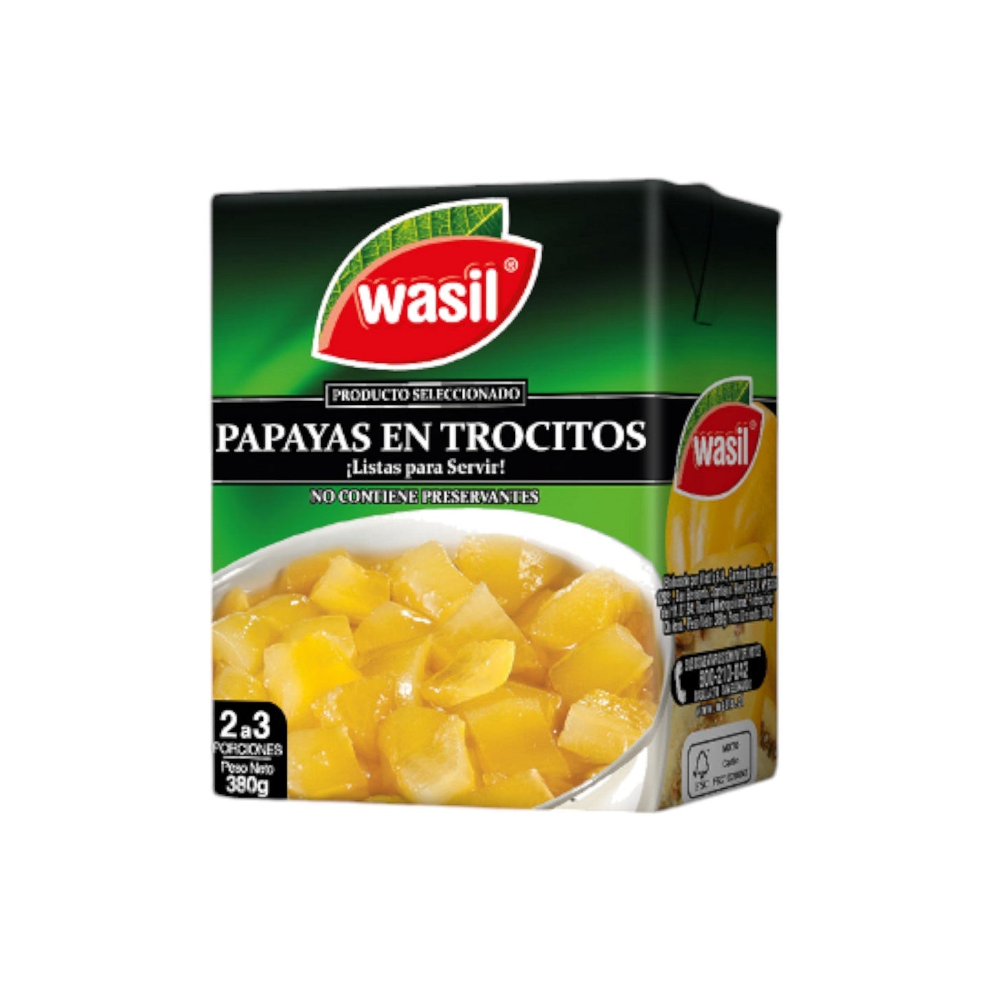 Papayas en trocitos Wasil 380 g