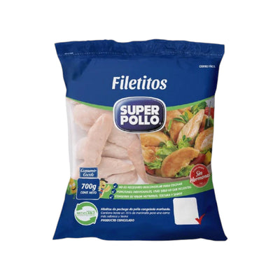 Filetitos de pollo congelados Super Pollo 700 g