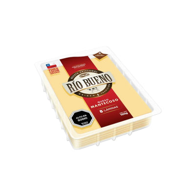 Queso mantecoso Rio Bueno 8 láminas 150 g