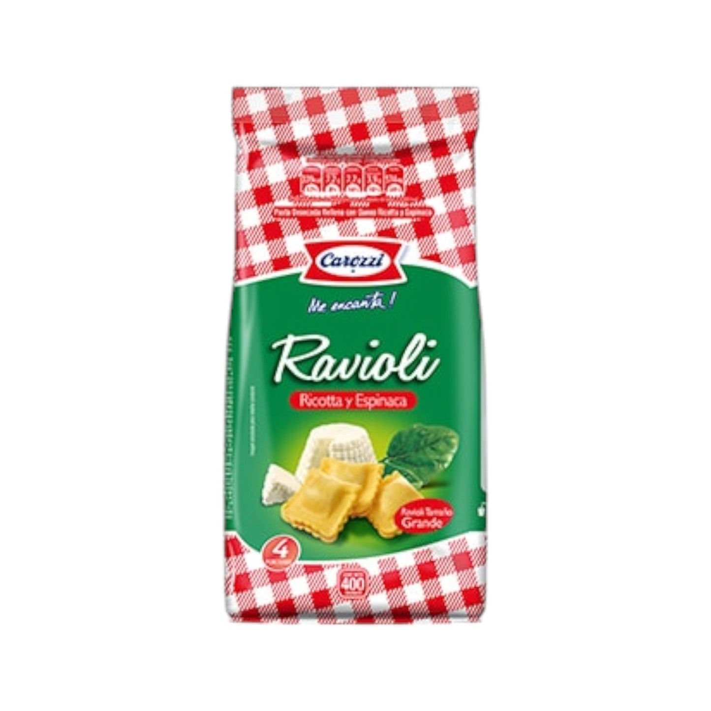 Ravioli ricotta y espinaca Carozzi 400 g
