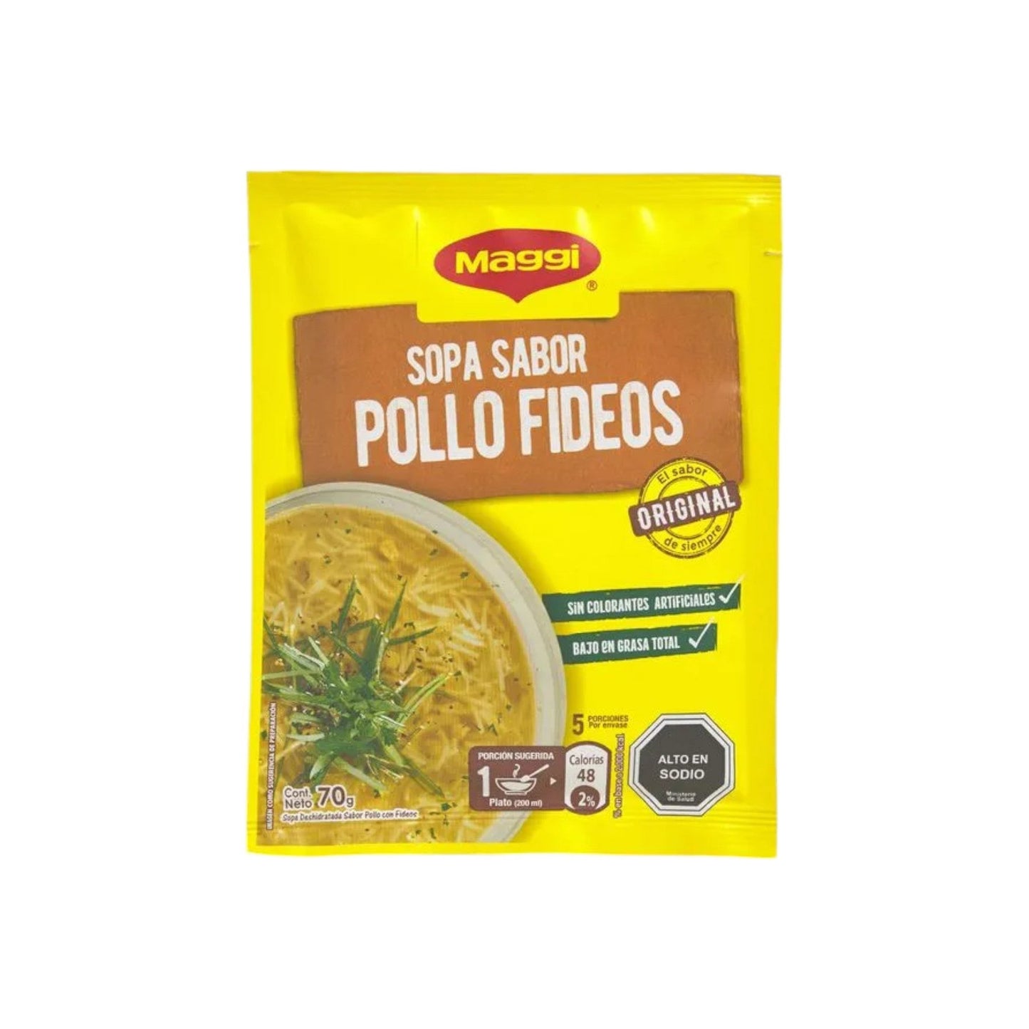 Sopa sabor pollo con fideos Maggi 70 g