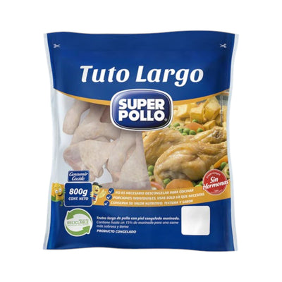 Tuto largo de pollo congelado Super Pollo 800 g