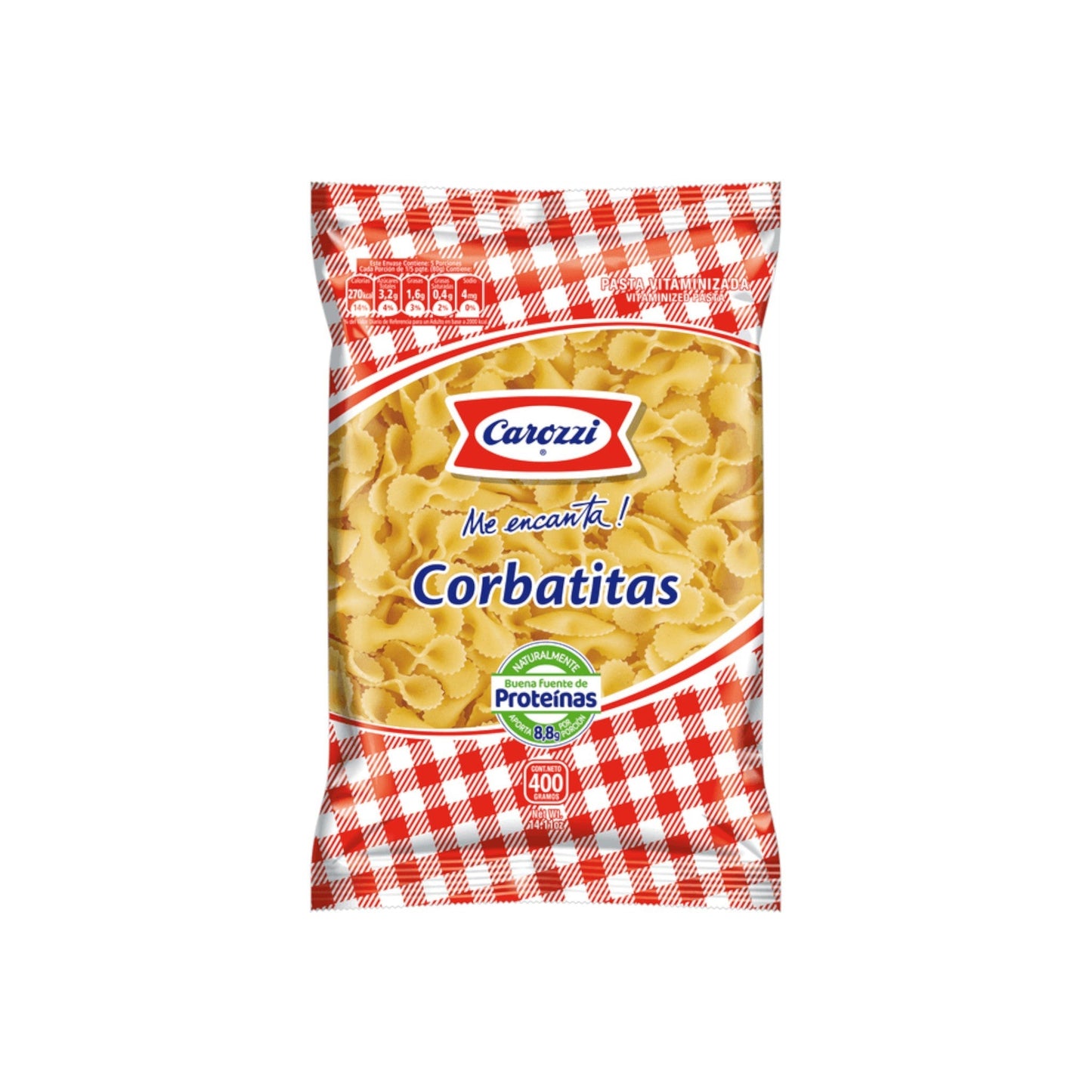 Corbatitas Carozzi 400 g