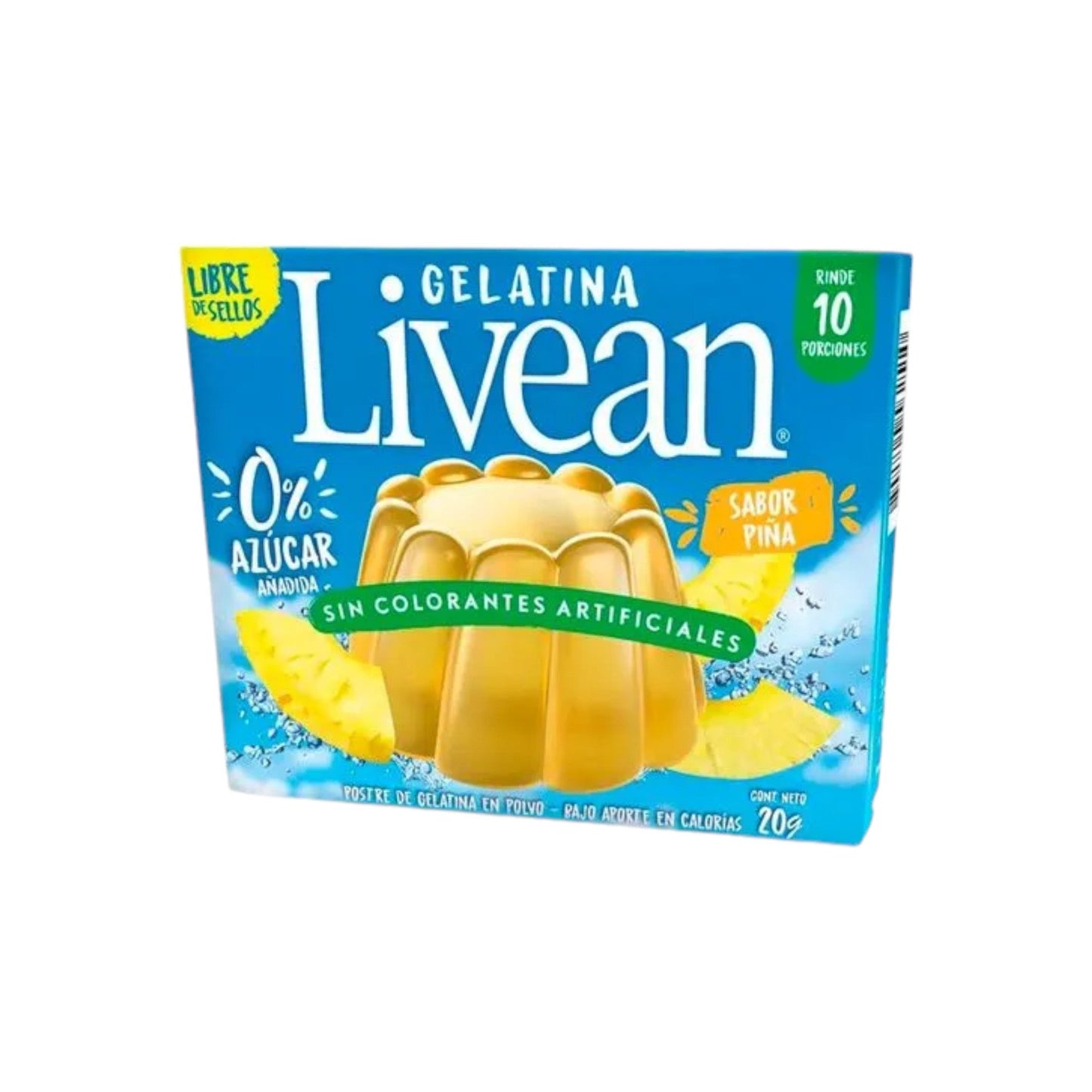 Gelatina piña Livean 20 g
