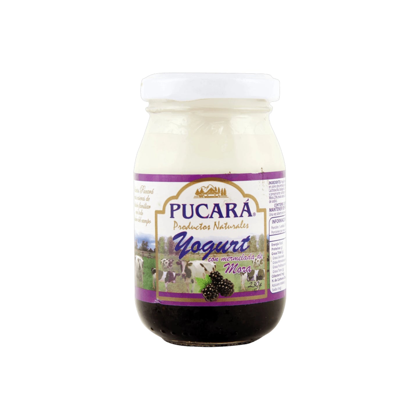 Yogurt con mermelada de mora Pucará 230 g