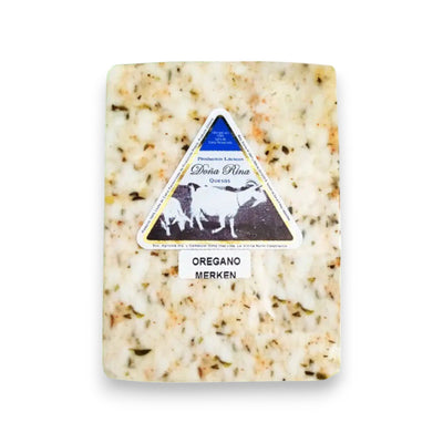 Queso de leche de cabra orégano merken Doña Rina 250 g
